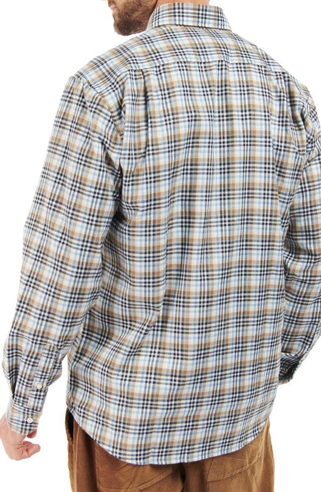 BARBOUR Eastwood Thermo Weave Plaid Button-down Shirt In Brown Product Image