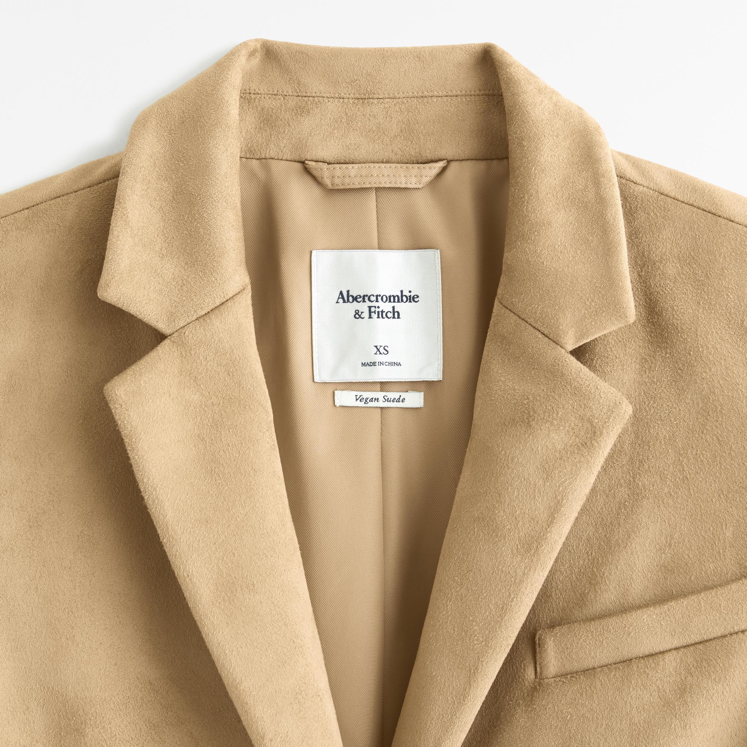Faux Suede Slouchy Blazer Product Image