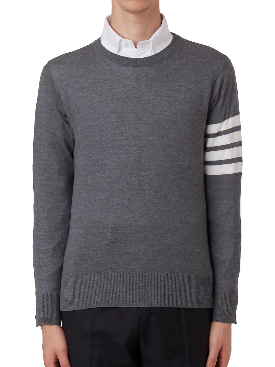 Mens Classic Merino Wool Crewneck Sweater Product Image