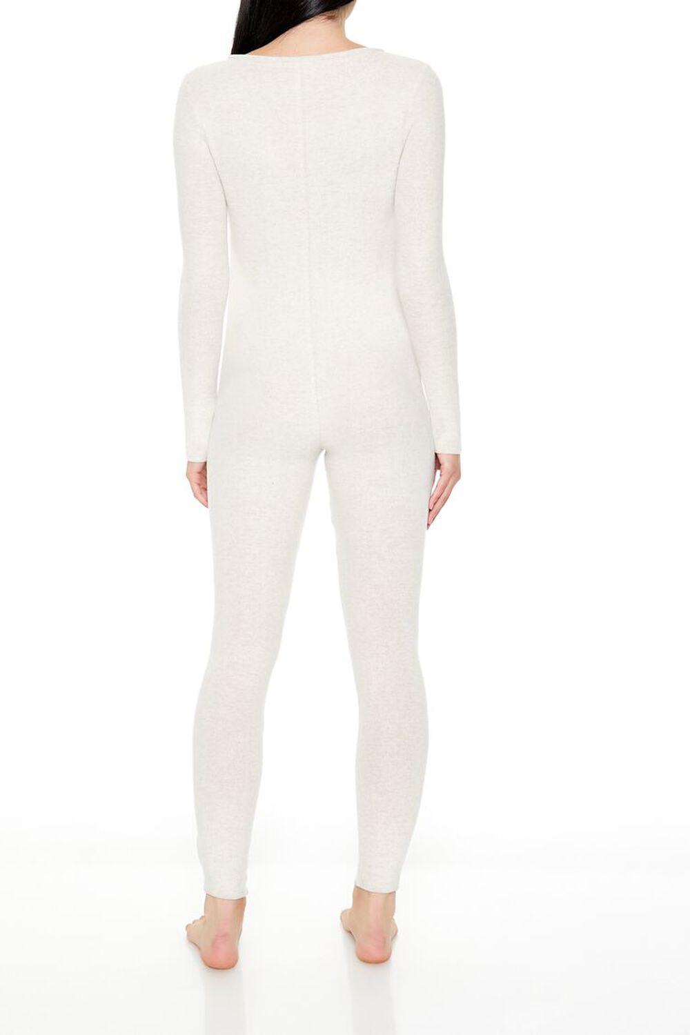 Long-Sleeve Pajama Jumpsuit | Forever 21 Product Image