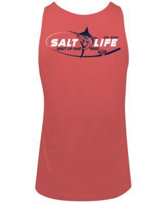 Salt Life Mens Reel Time Graphic Sleeveless Tank Product Image