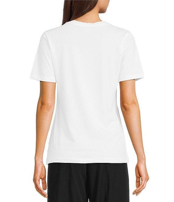 Le' AL.X Organic Cotton Knit Crew Neck Short Sleeve Tee Shirt Product Image