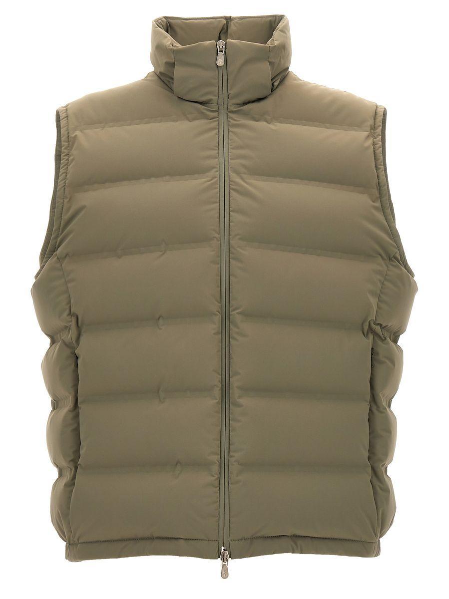 BRUNELLO CUCINELLI Hooded Vest In Green Product Image