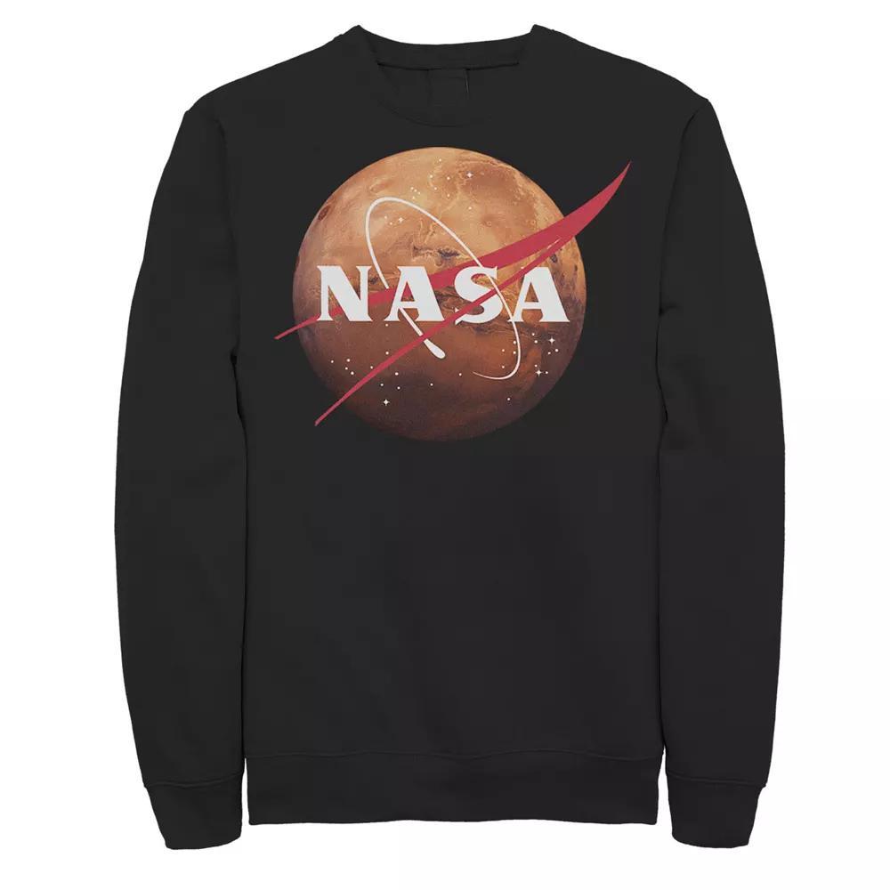 Men's NASA Logo Mars Fleece, Size: XXL, Black Product Image