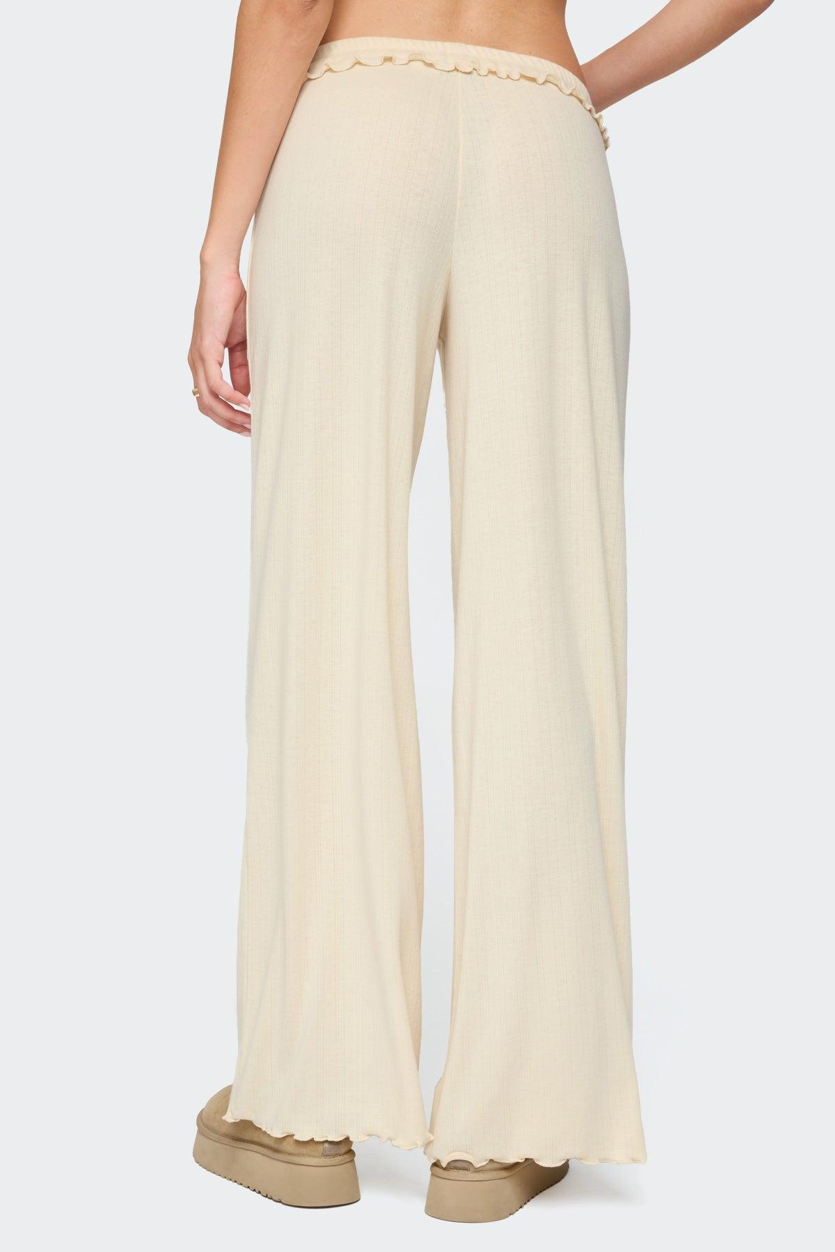 Posy Ruffle Pointelle Pants Product Image
