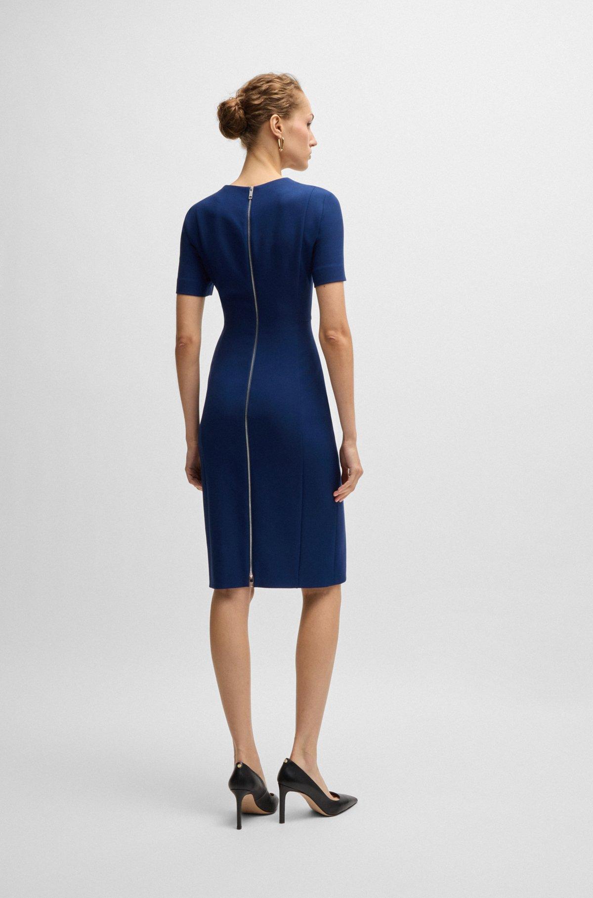 V-neck dress in stretch fabric Product Image