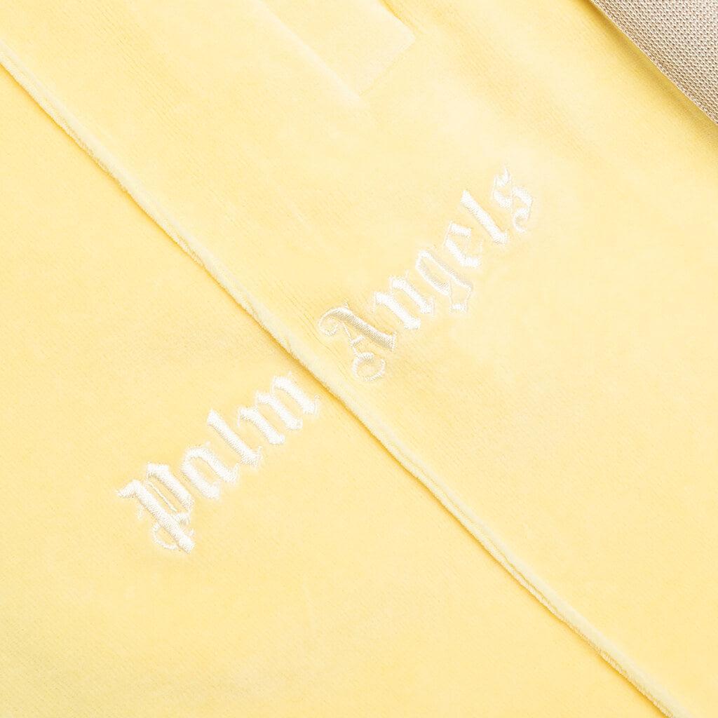 Chenille Loose Track Pants - Yellow/Off White Male Product Image