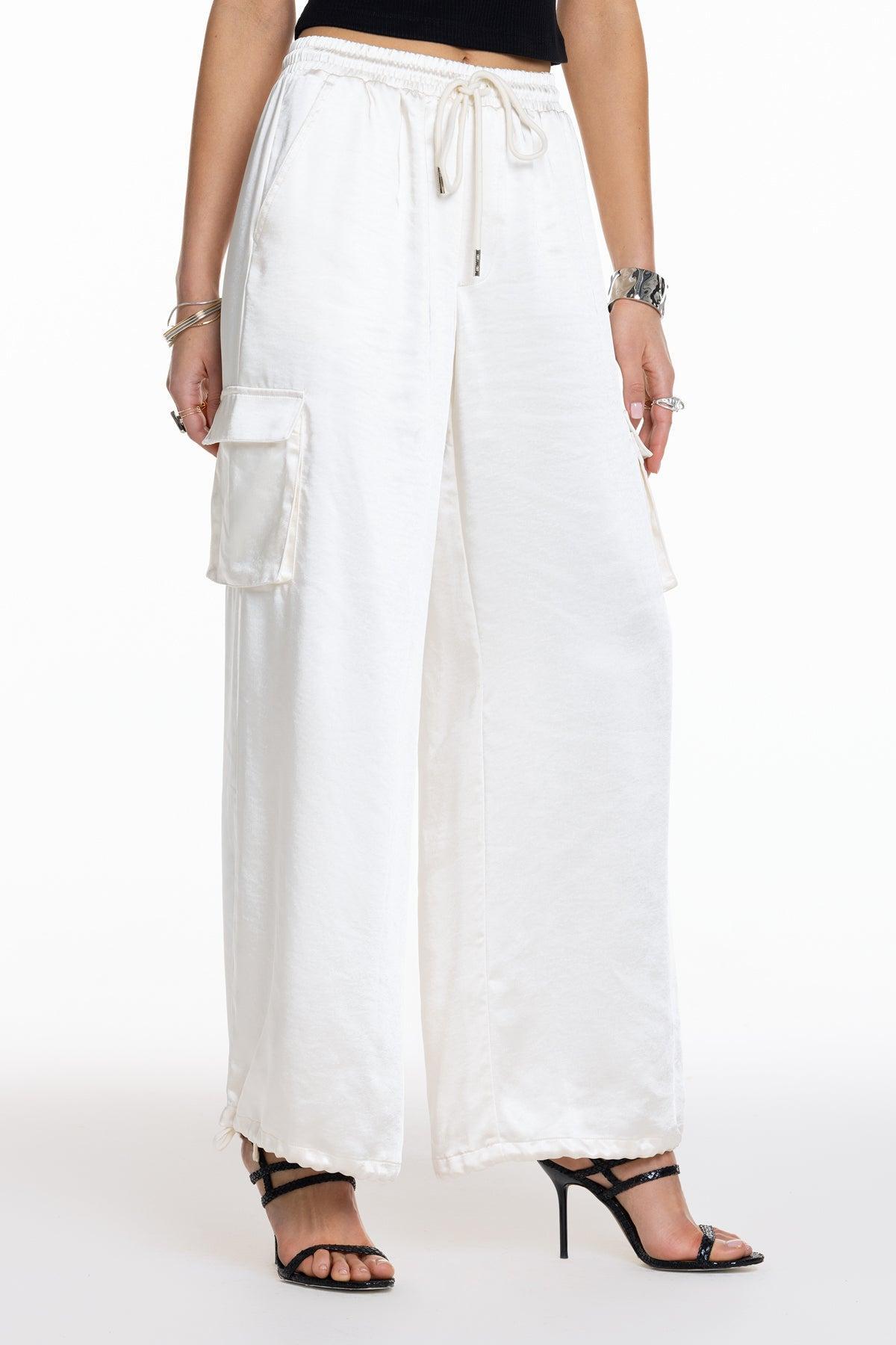 Camila Satin Cargo Pants Product Image