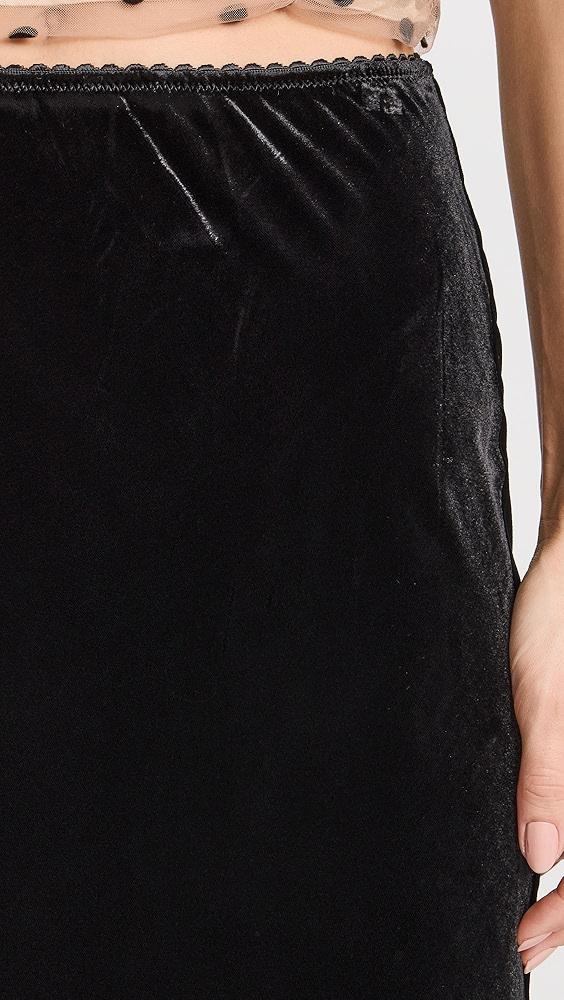 Reformation Layla Velvet Skirt | Shopbop Product Image