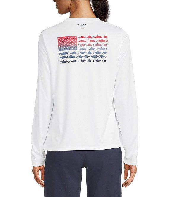 Columbia Women's Bahama Graphic Print Crew Neck Long Sleeve Shirt Product Image