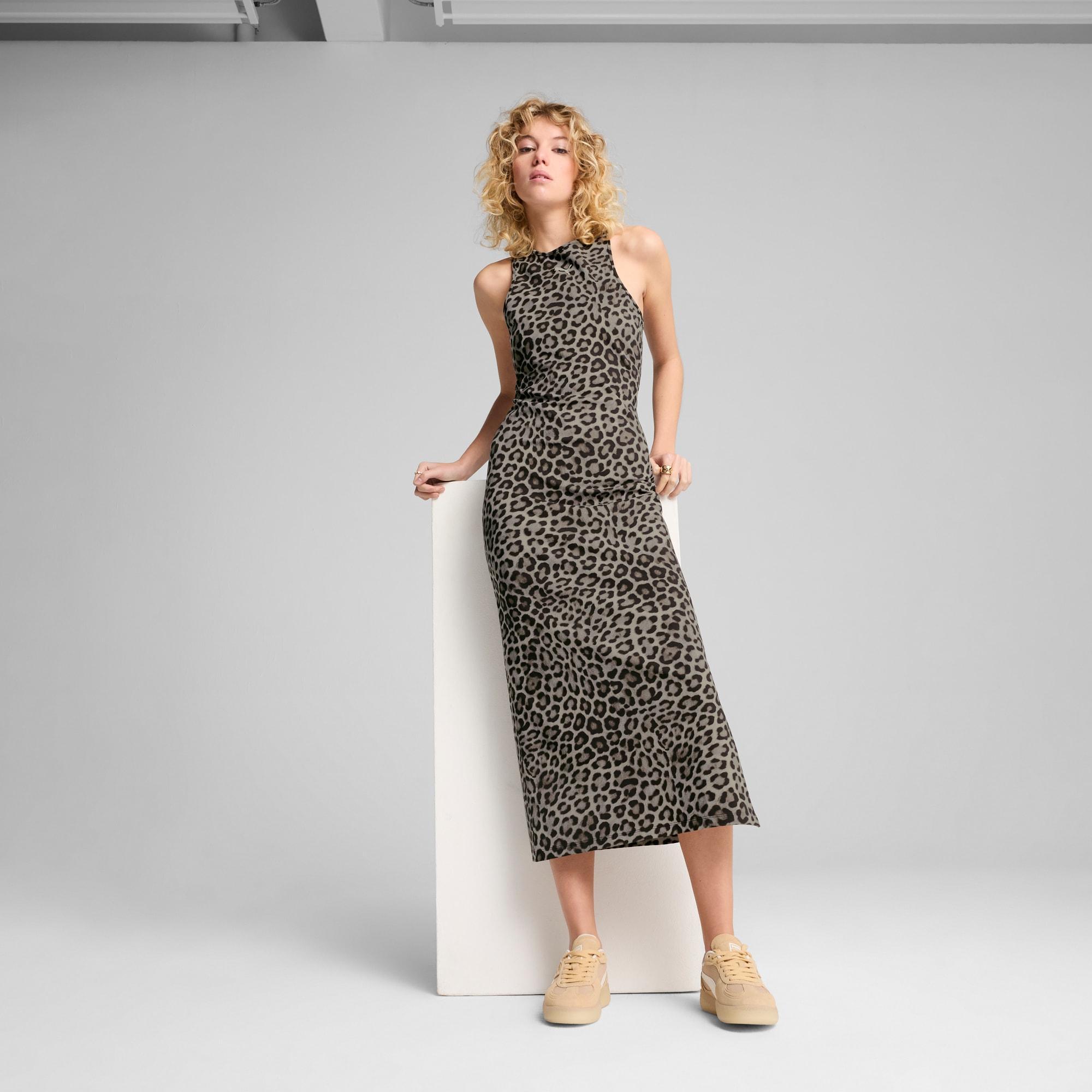 LEO LUXE Women's Slim All-Over Print Dress Product Image