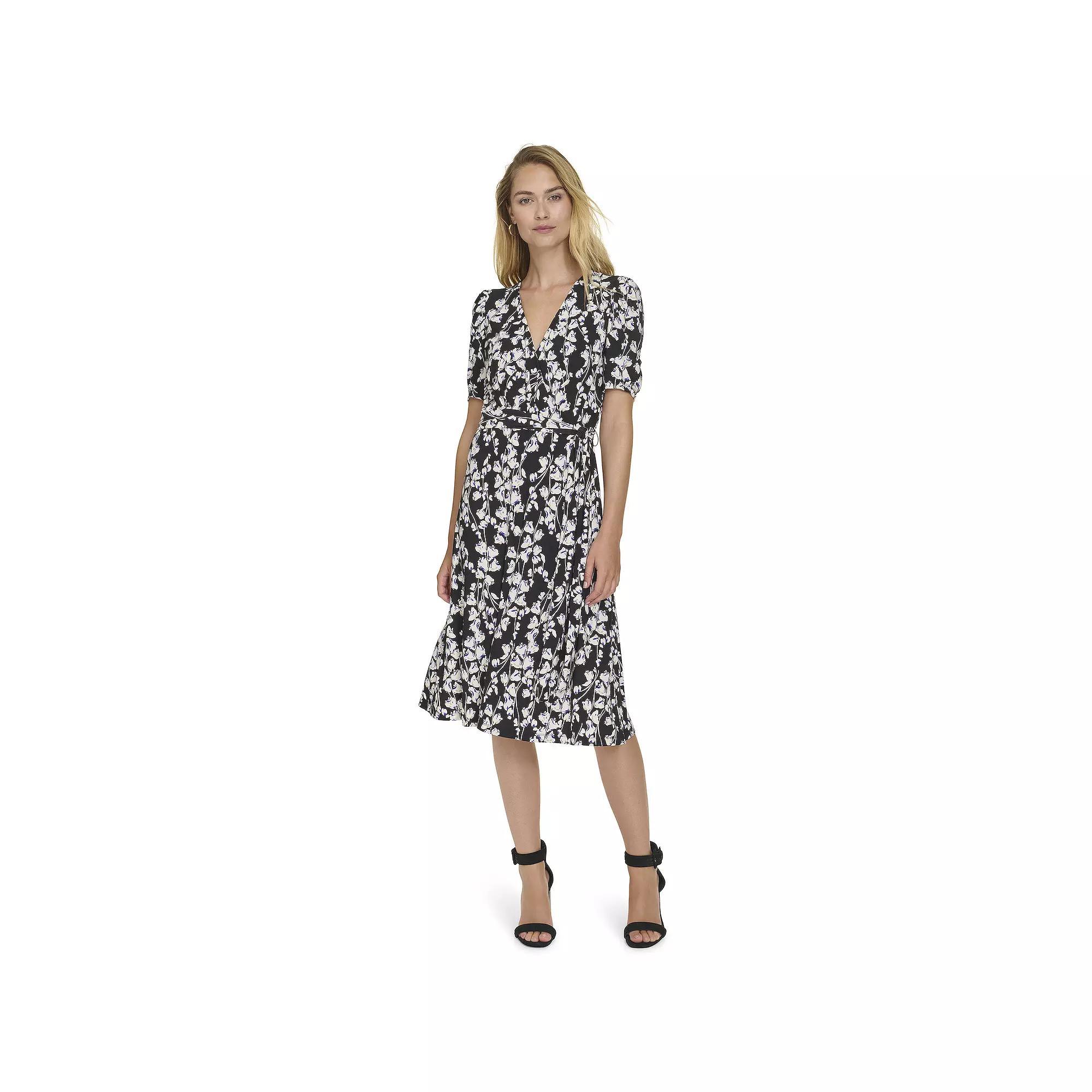 Womens Harper Rose Short Sleeve Surplice V-Neck Dress Product Image