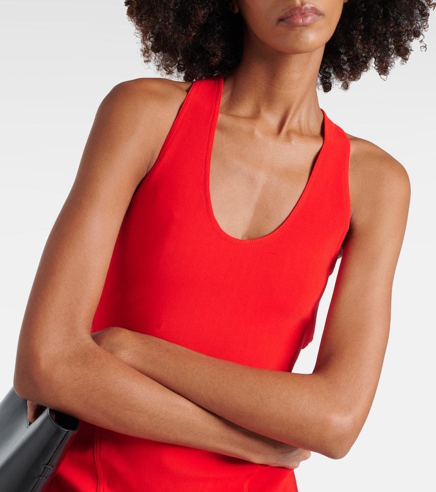 ALAÏA Open-back Midi Dress In Red Product Image