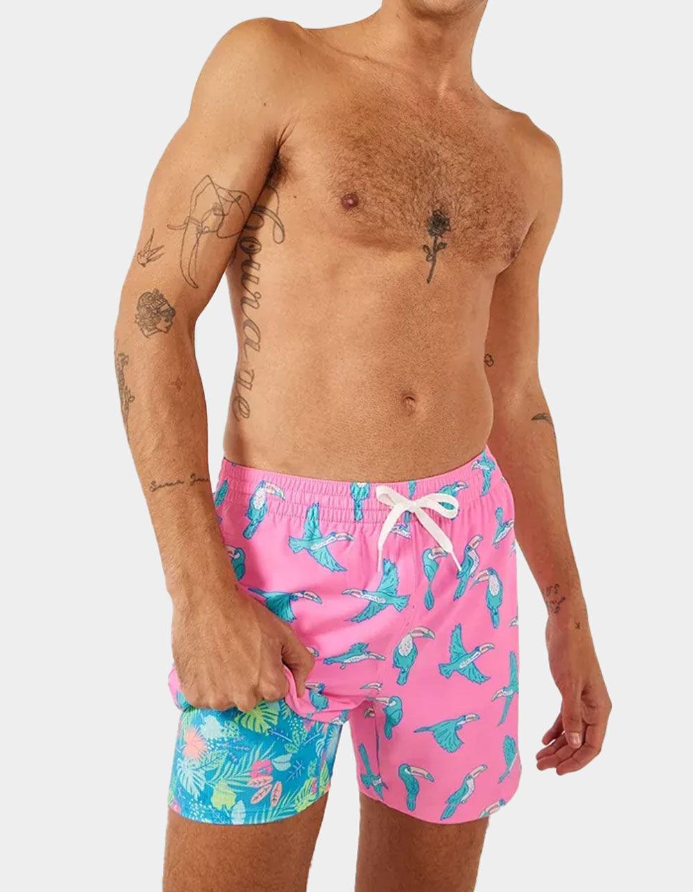CHUBBIES Lined Classic Mens 5.5'' Volley Shorts - PINK Product Image