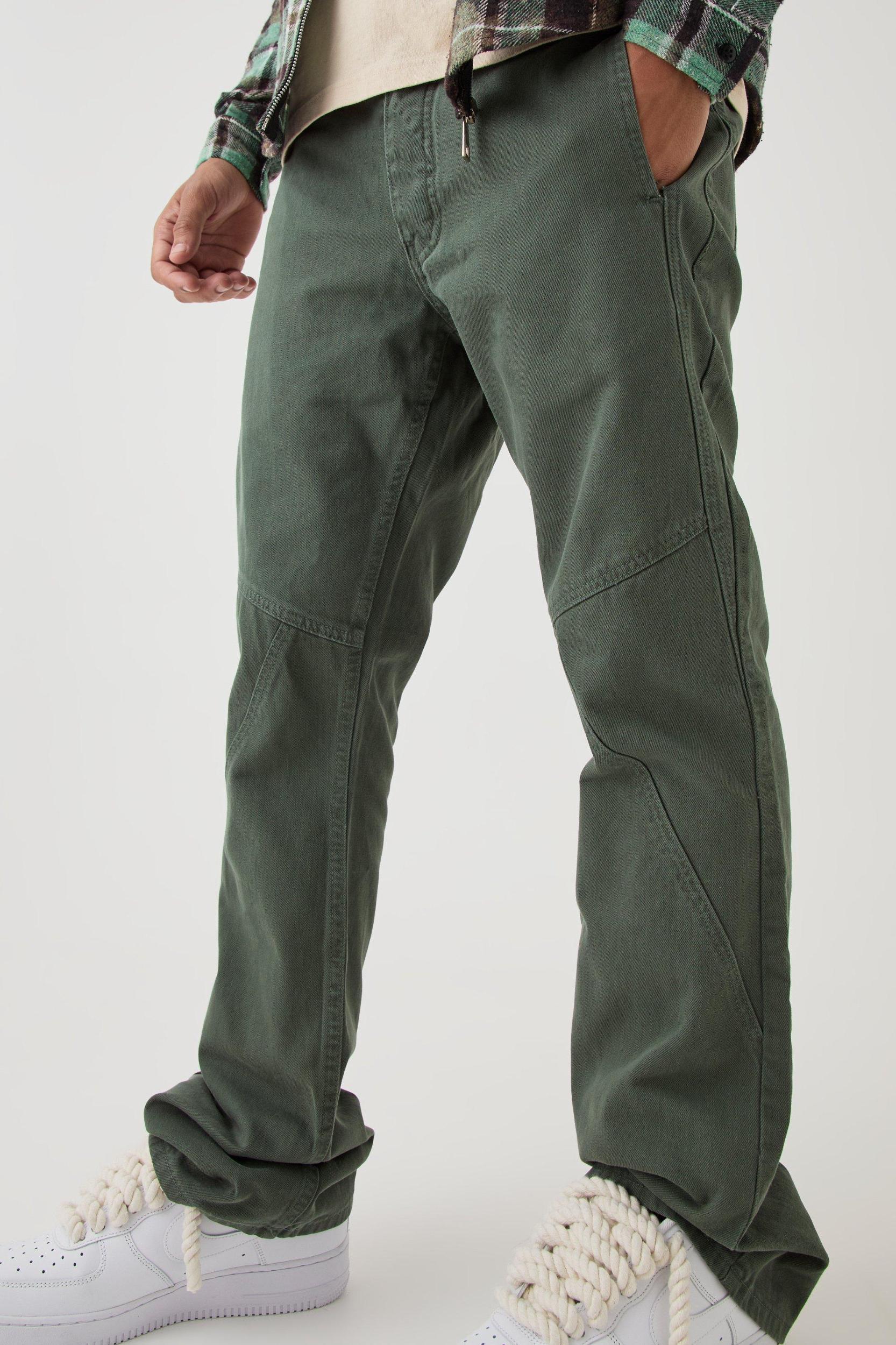 Slim Flared Panelled Jeans | boohooMAN USA Product Image