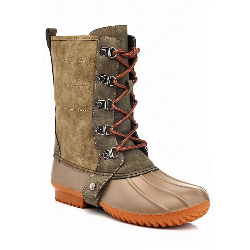 Henry Ferrera B779 Women's Duck Boots, Size: 11, Green Product Image