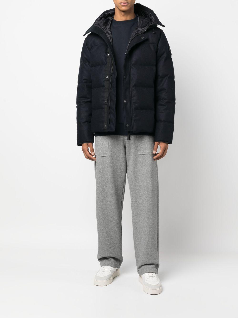CANADA GOOSE Padded Down Hooded Jacket In Blue Product Image