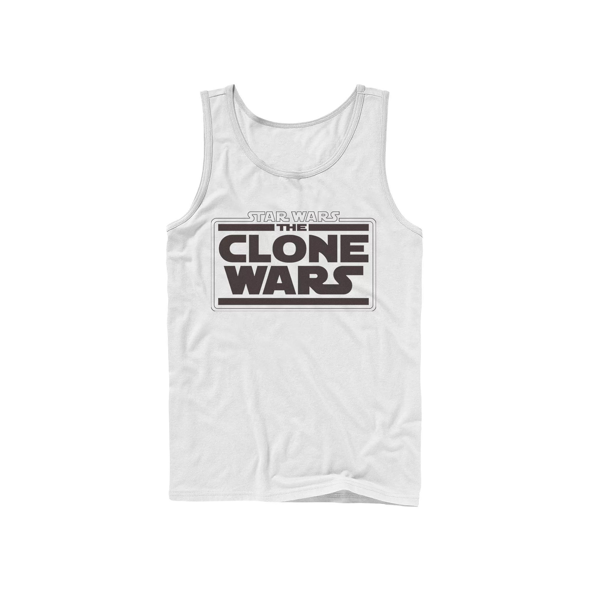 Mens Star Wars Clone Wars Logo Tank Top Product Image