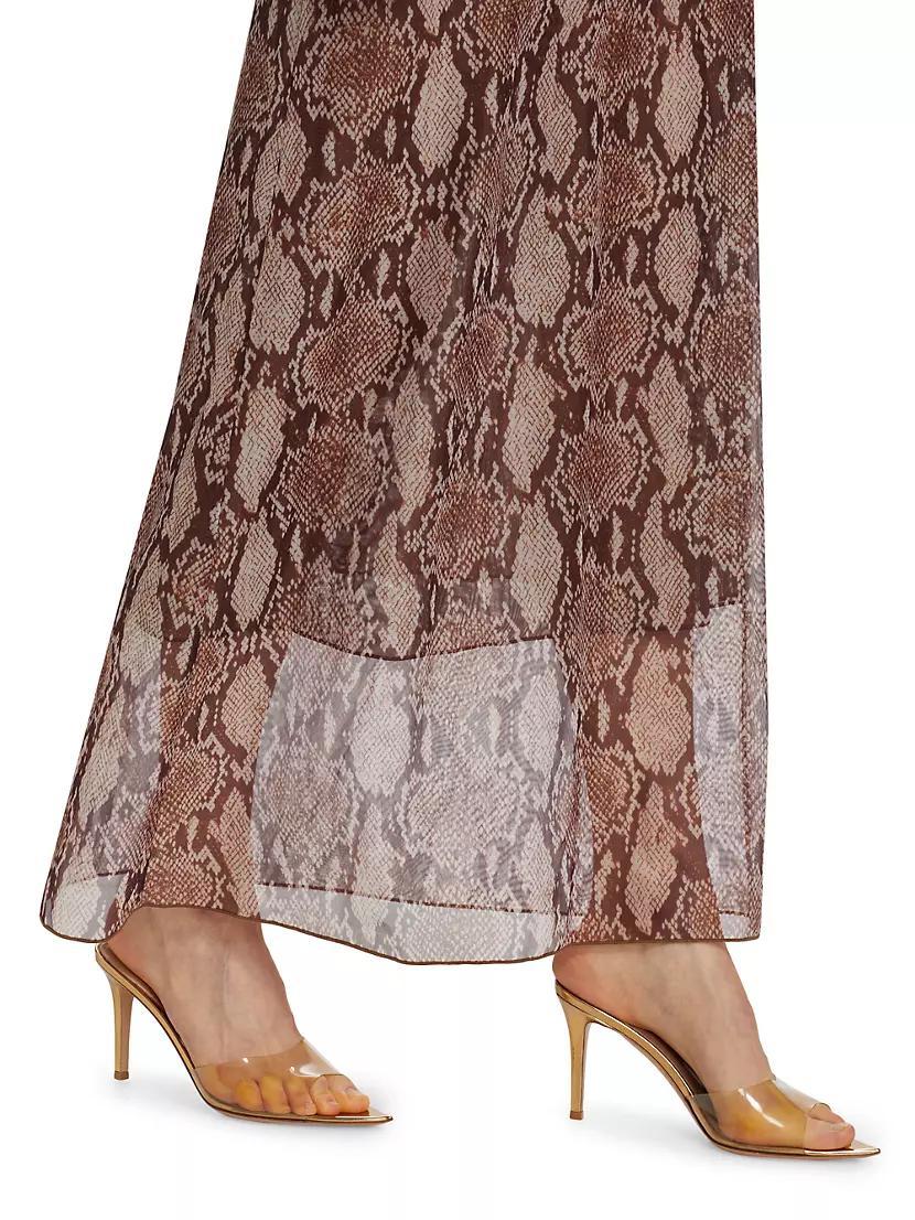 Zesty Snake Mesh Maxi Dress Product Image