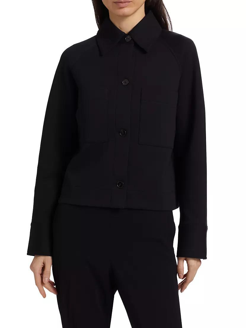 Cotton-Blend Shirt Jacket Product Image