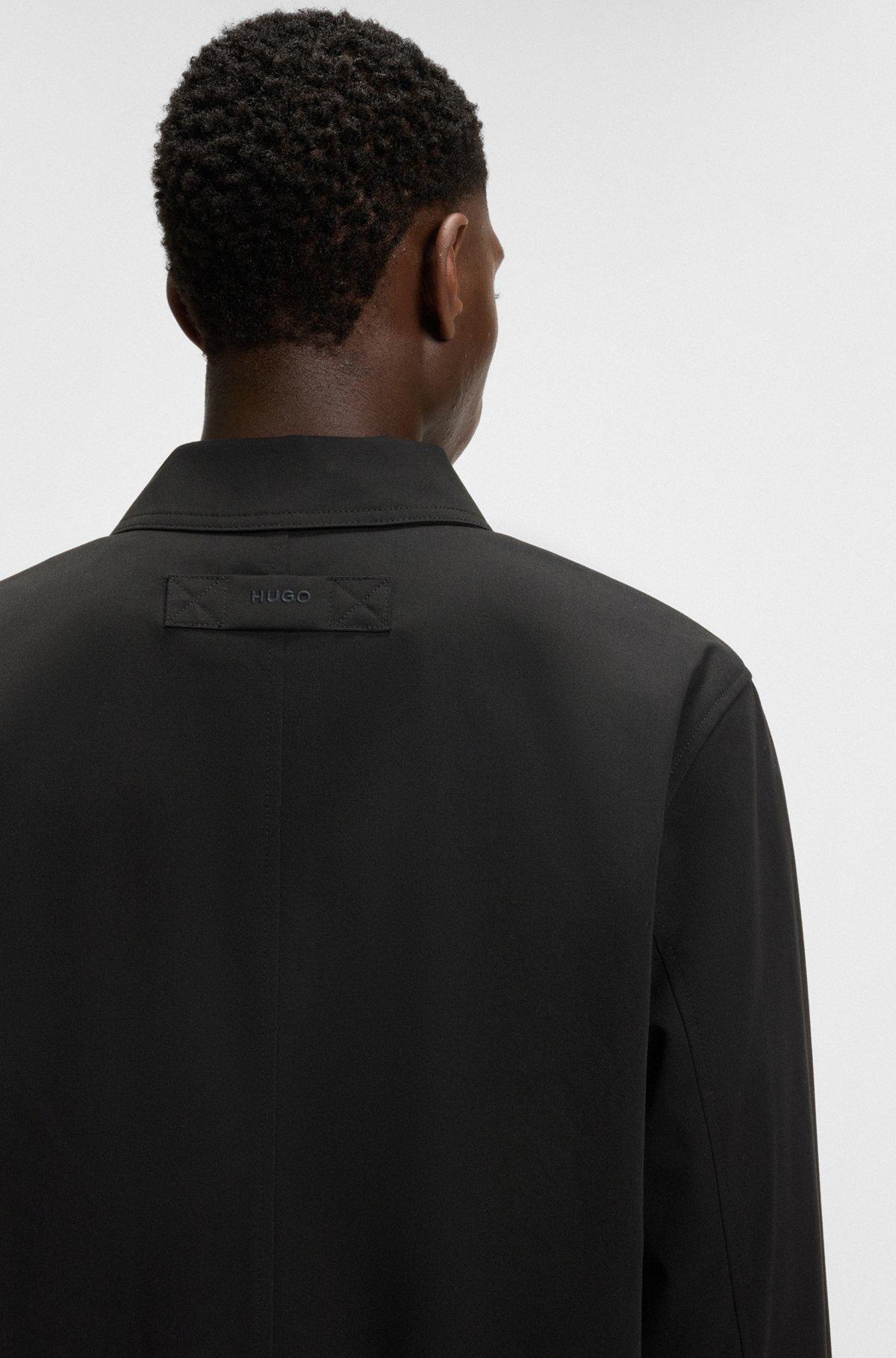 Regular-fit coat in water-repellent fabric Product Image
