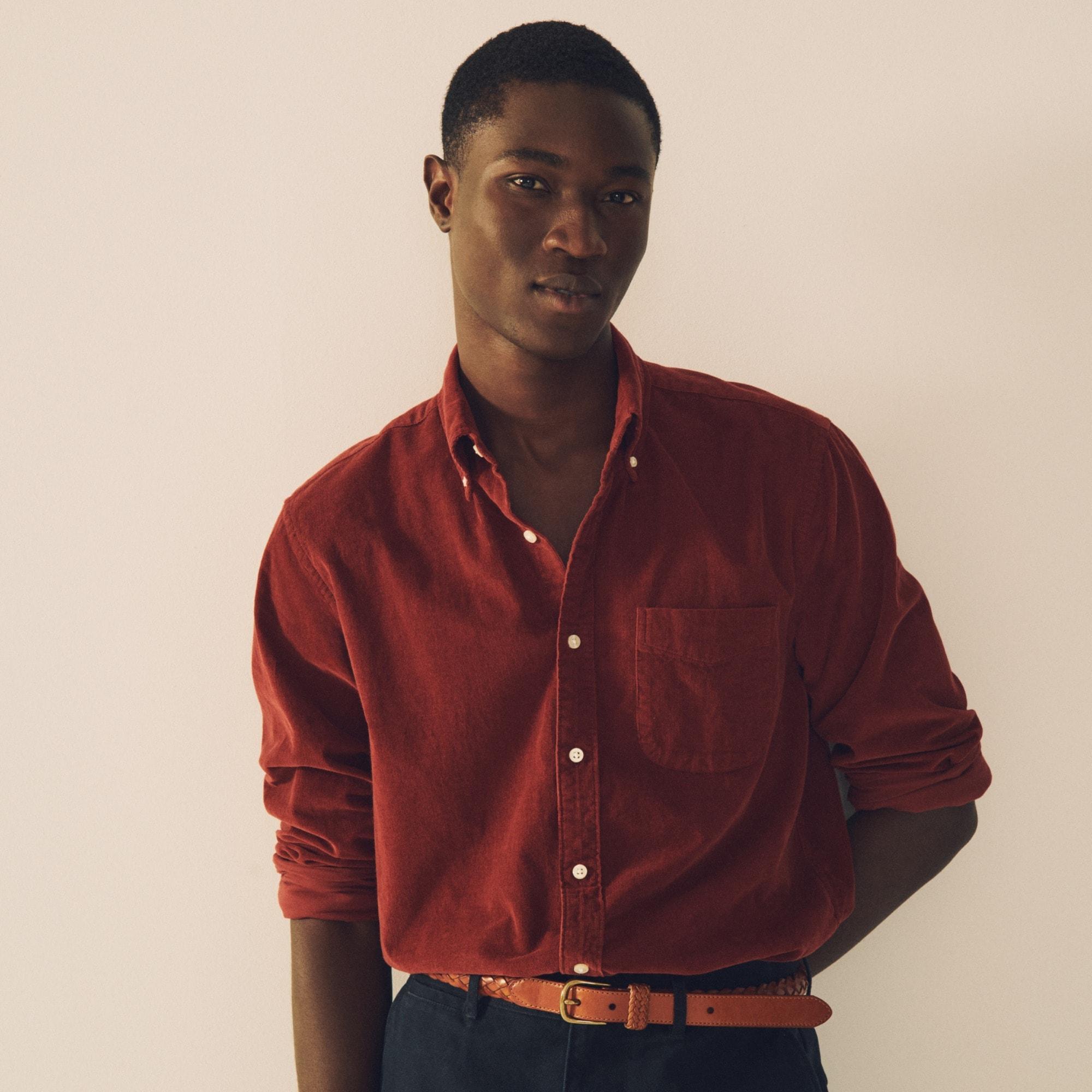 Fine-wale corduroy shirt Product Image