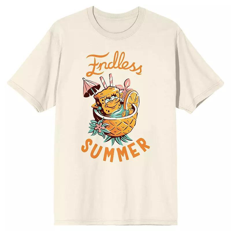 Men's SpongeBob SquarePants Graphic Tee, Size: Large, Off White Product Image