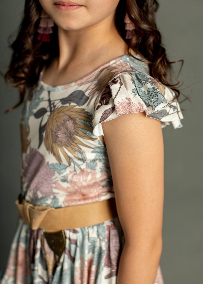 Eliza Boot in Neutral Green Girls Product Image