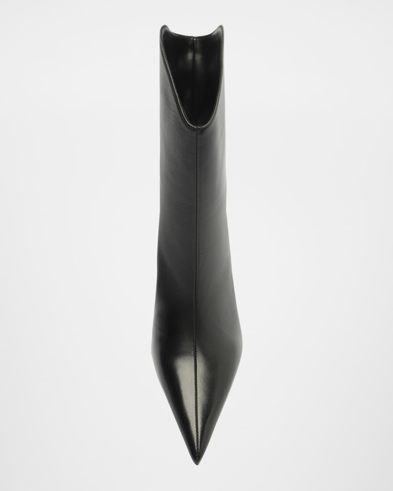 Maryann Leather Curve Booties Product Image
