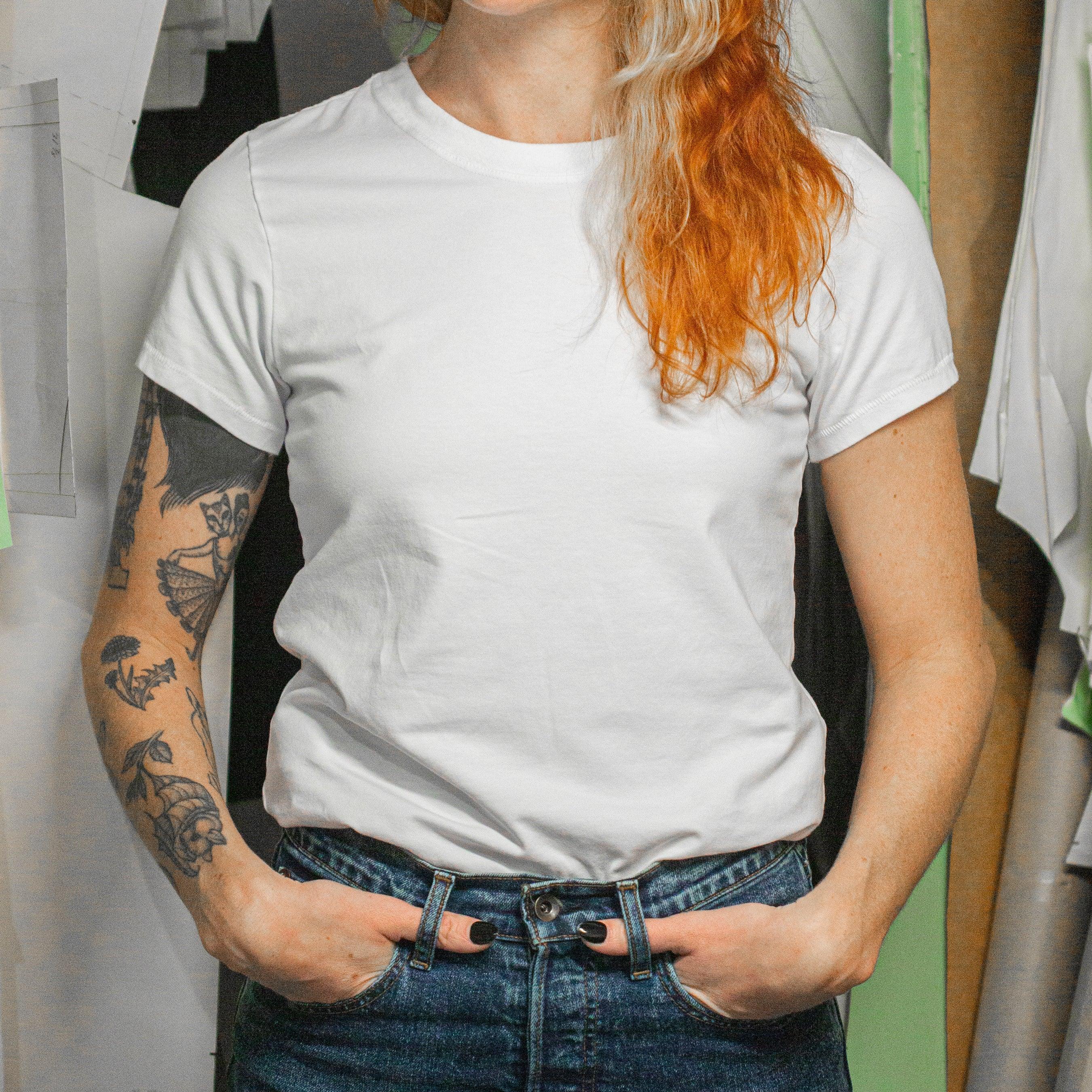 Fitted Tee | Stone Product Image