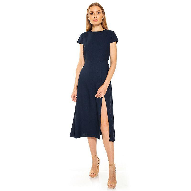 Women's ALEXIA ADMOR Lily High-Slit Midi Dress, Size: 8, Floral Party Product Image