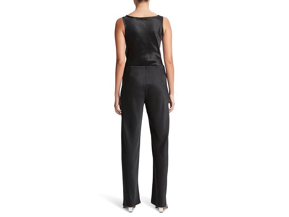 Fluid Bias-Cut Crushed Satin Pants Product Image