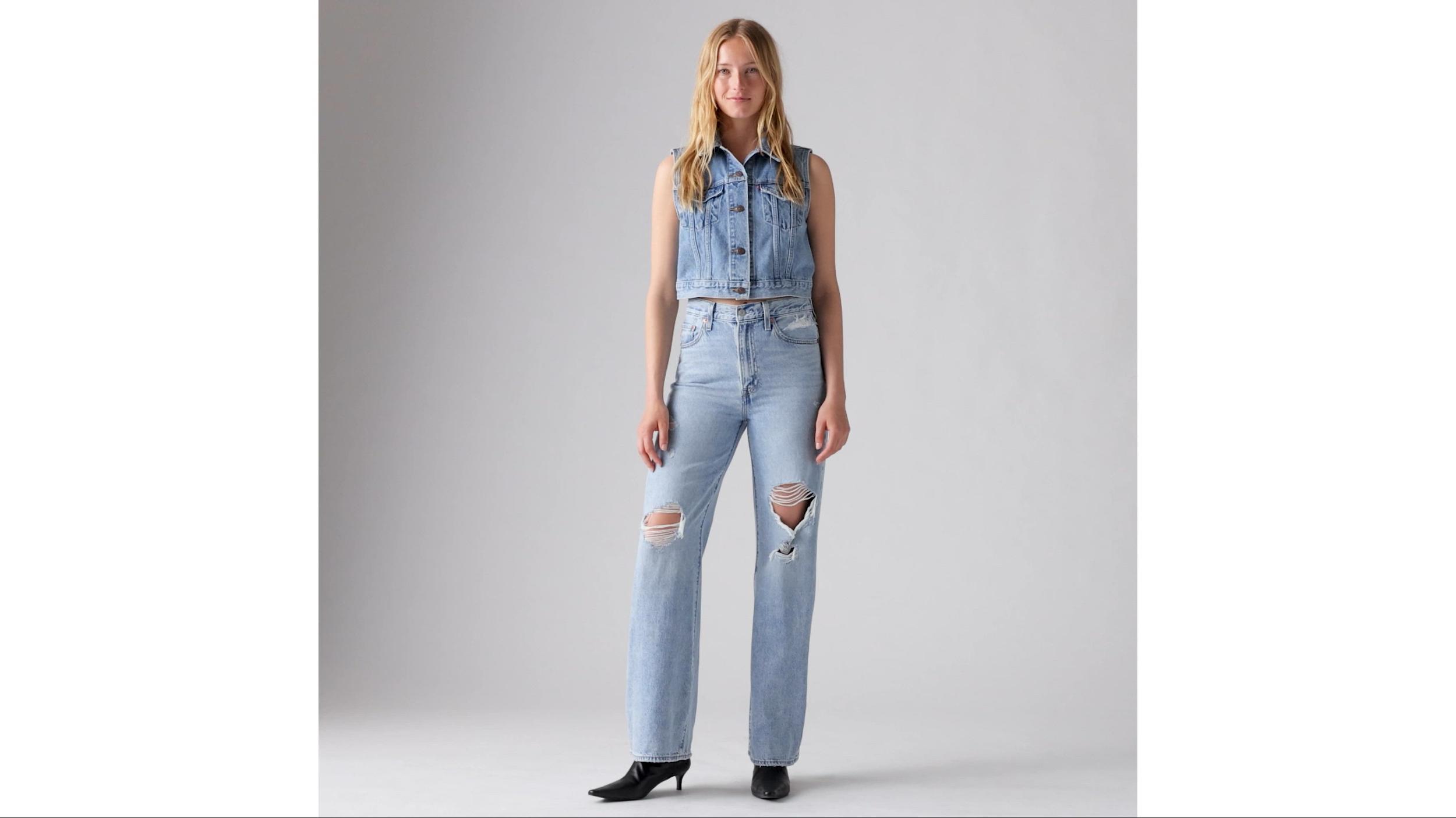 Ribcage Wide Leg Corduroy Women's Jeans Product Image