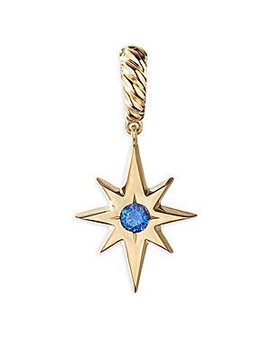 David Yurman Cable Collectibles North Star Birthstone Charm in 18K Yellow Gold with Garnet Product Image