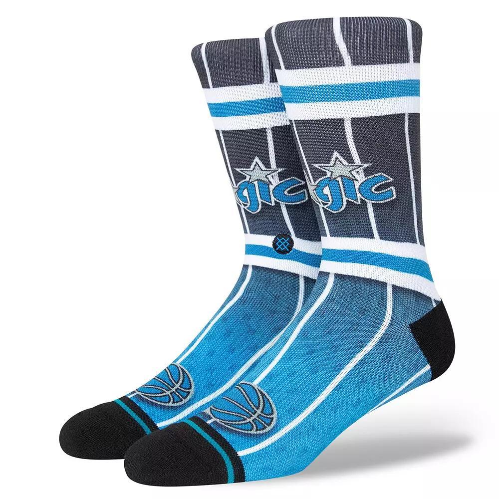 Men's Stance Orlando Magic Hardwood Classics Fader Collection Crew Socks, Size: Large, Mag Black Product Image