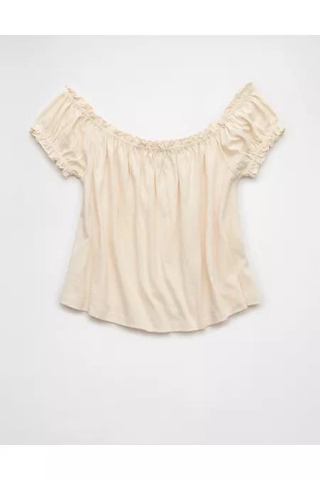 AE Sunchaser Knit Off The Shoulder Swing Top Women's Product Image