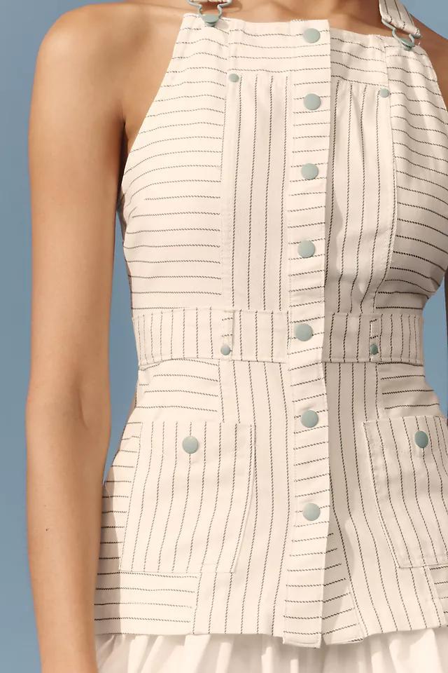Maeve Sleeveless Square-Neck Overall Top Product Image