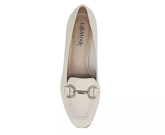 LifeStride Bliss Women's Loafer Pumps, Size: 7 Wide, Bone White Product Image