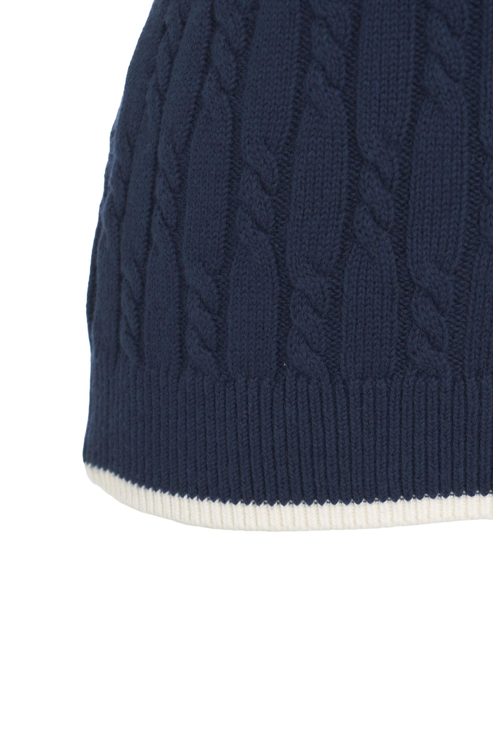 Knit t-shirt with logo embroidery Product Image