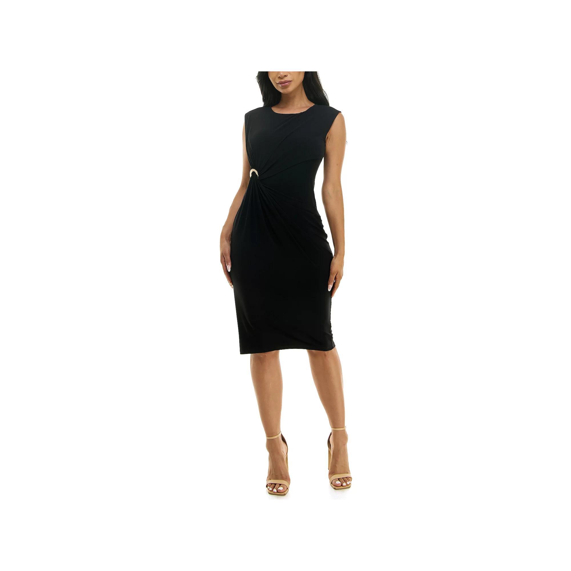 Women's Nina Leonard Wrap Around Dress, Size: Medium, Deep Lagoon Product Image