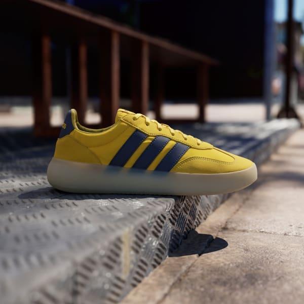 adidas Barreda Decode Men's Sportswear Shoes, Size: 12, Utility Yellow Blue Product Image