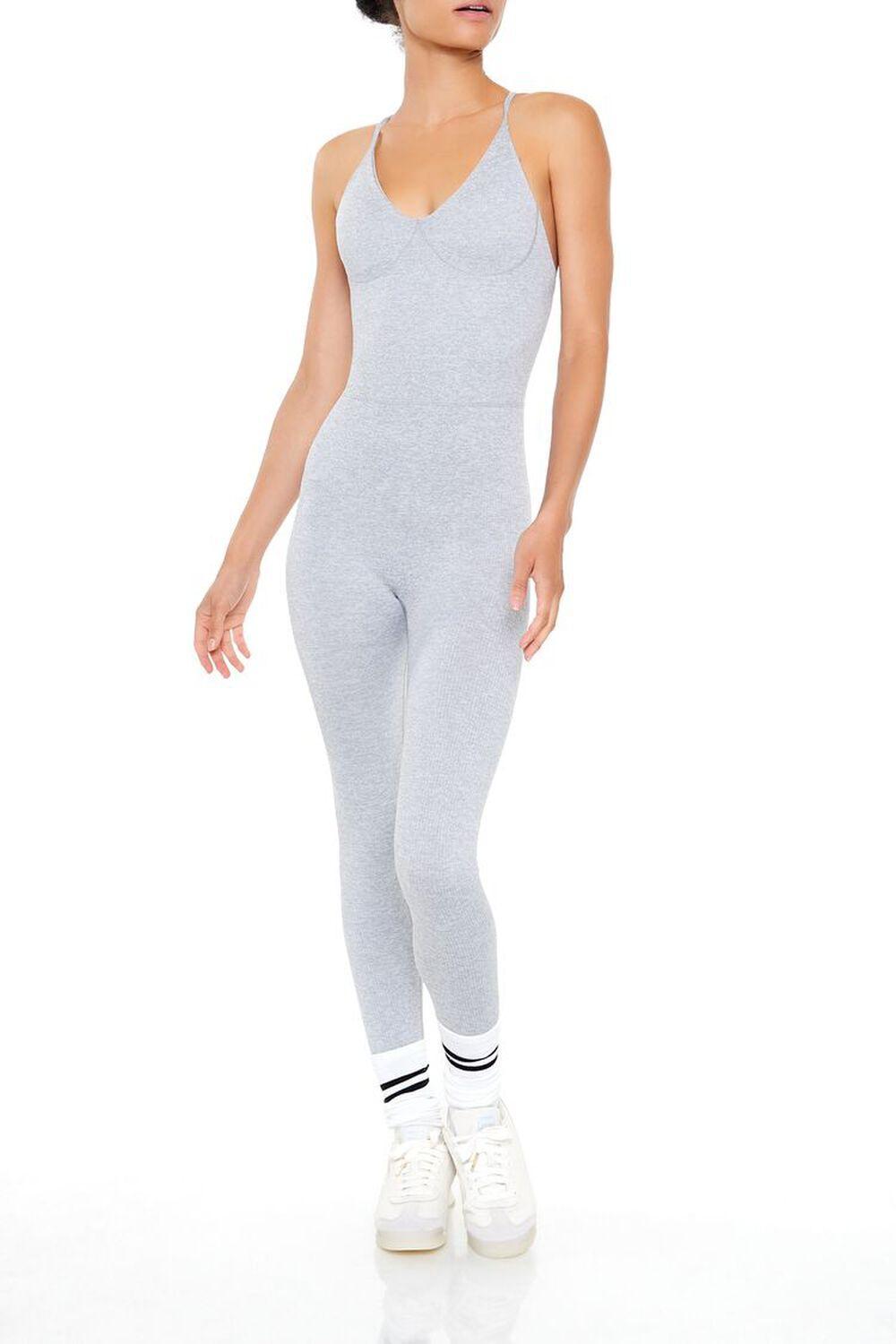 Active Uplift Scrunch Seamless Jumpsuit | Forever 21 Product Image