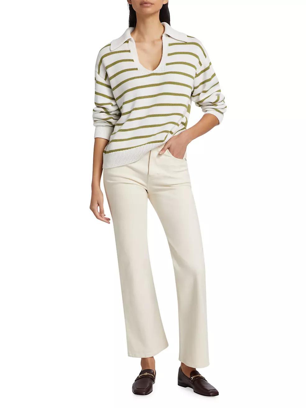 Murphy Stripe Cotton-Cashmere Sweater Product Image