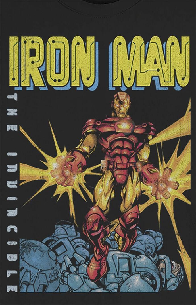 Men's Marvel Avengers Iron Man The Invincible Dark Portrait Sweatshirt, Size: XXL, Black Product Image
