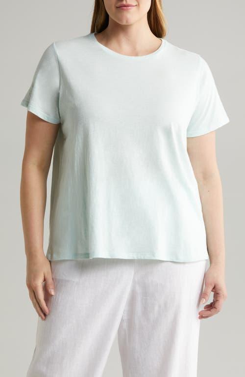 Eileen Fisher Crew Neck Tee (Seastar) Women's Clothing Product Image