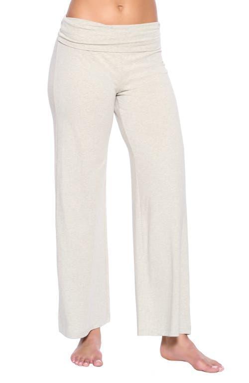 Womens Naturally Soft Wide Leg Roll Over Pant Product Image