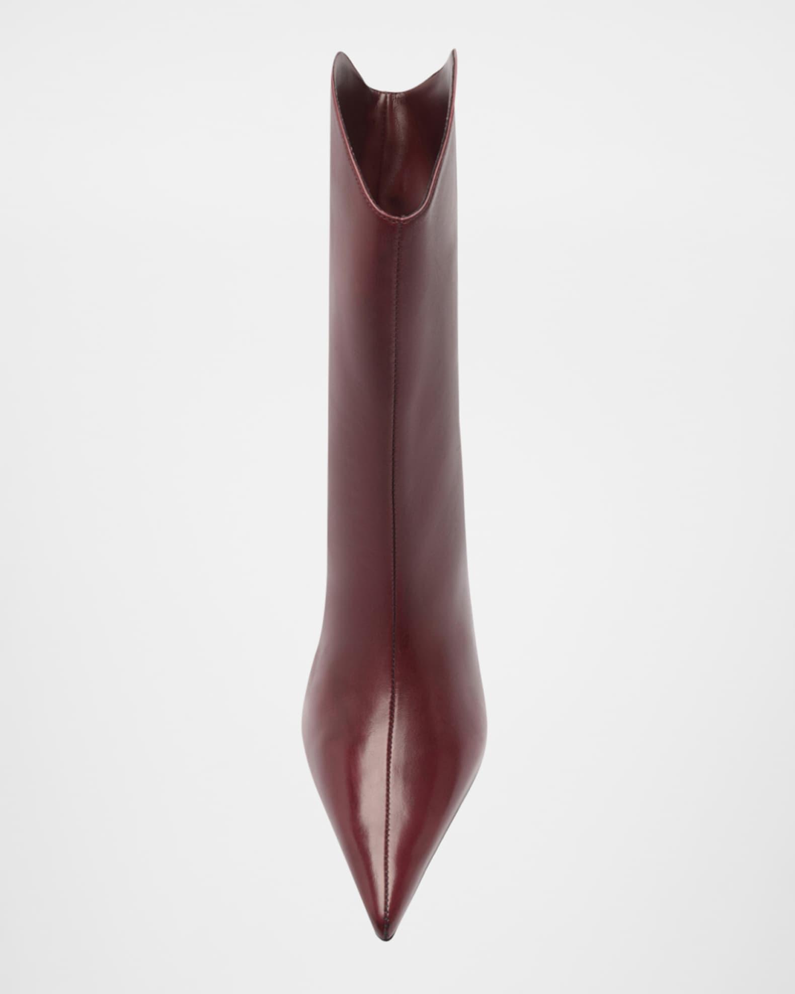 Maryann Leather Curve Booties Product Image