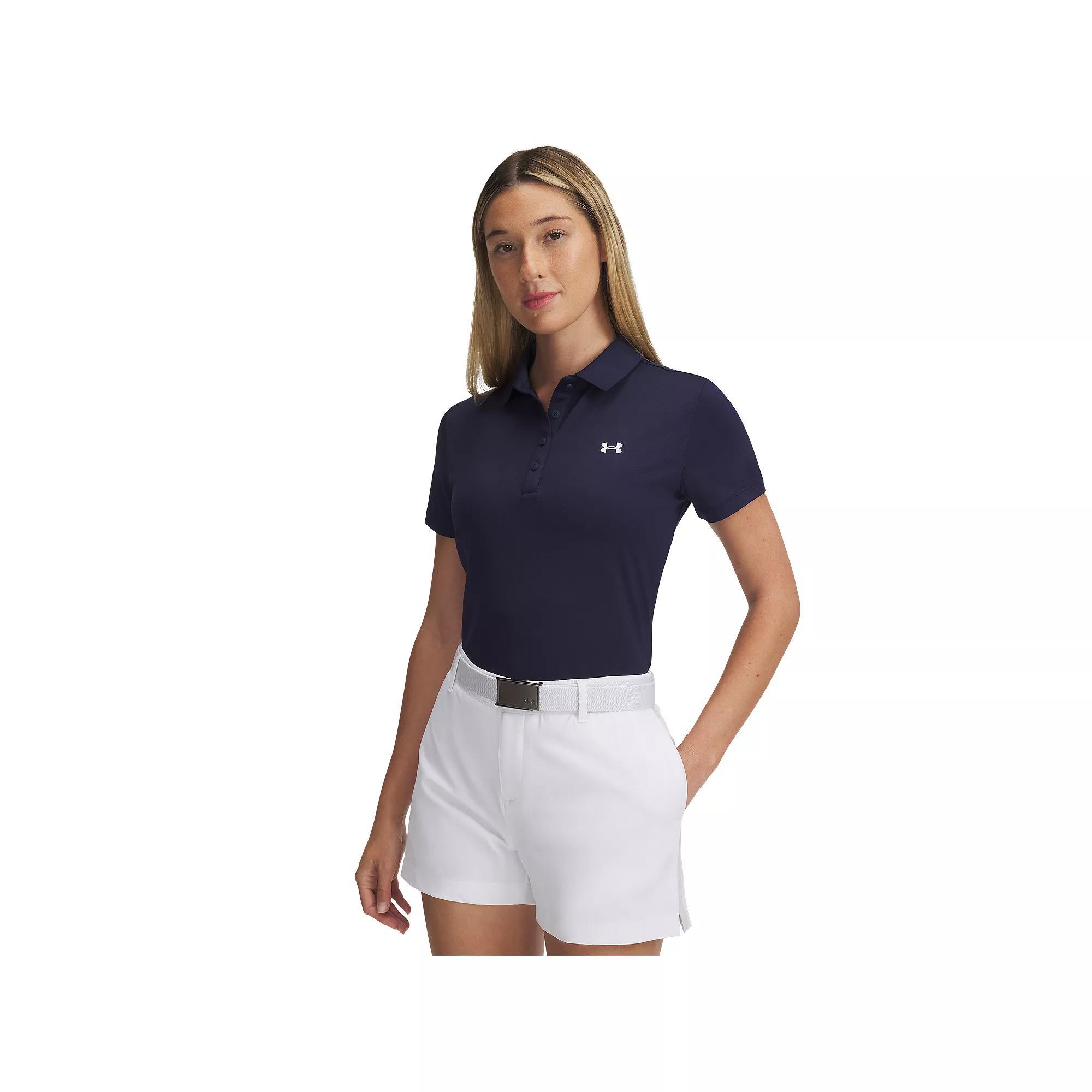 Women's Under Armour Active Short Sleeve Polo, Size: XXL, Prime Pink Product Image