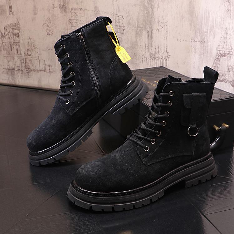 Lace-Up Short Boots Product Image