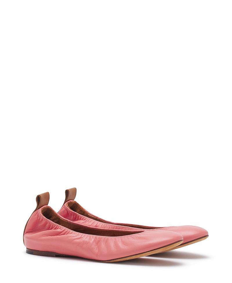 Lanvin Womens The Leather Ballerina Flat Product Image